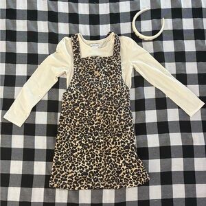 Rachel Zoe Girls Leopard Print Romper/Dress